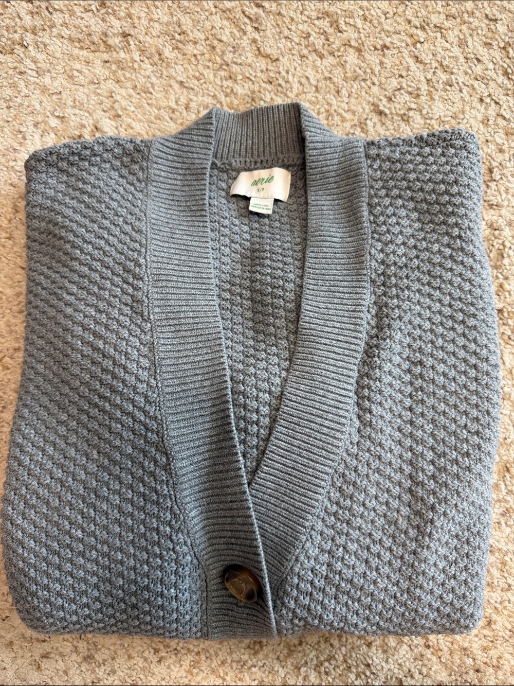 Aerie Grey Cardigan Small